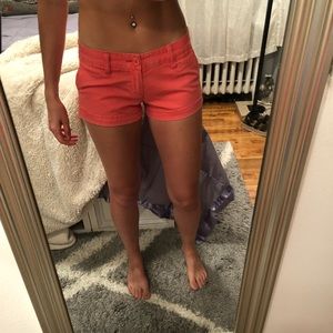 •Low Rise Salmon Colored Shorts•